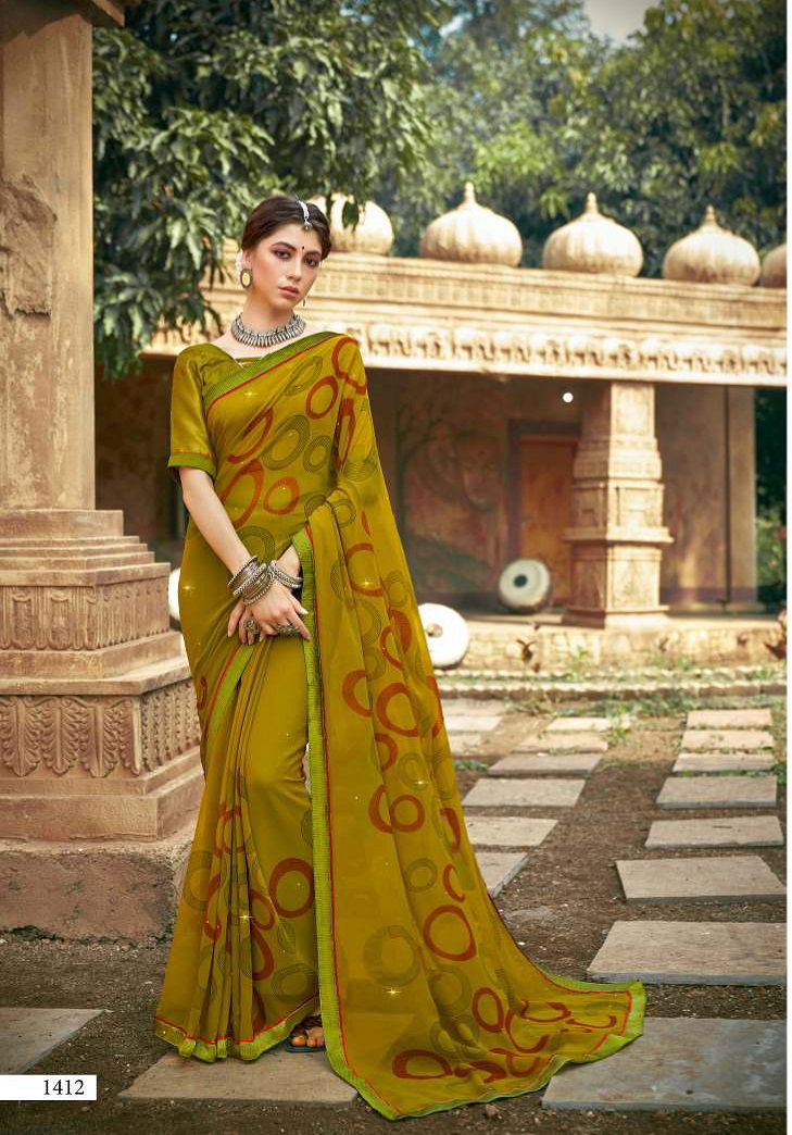 Laxminam Palki New Fancy Ethnic Wear Georgette Saree Collection